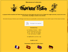 Tablet Screenshot of fanfare-piston.org